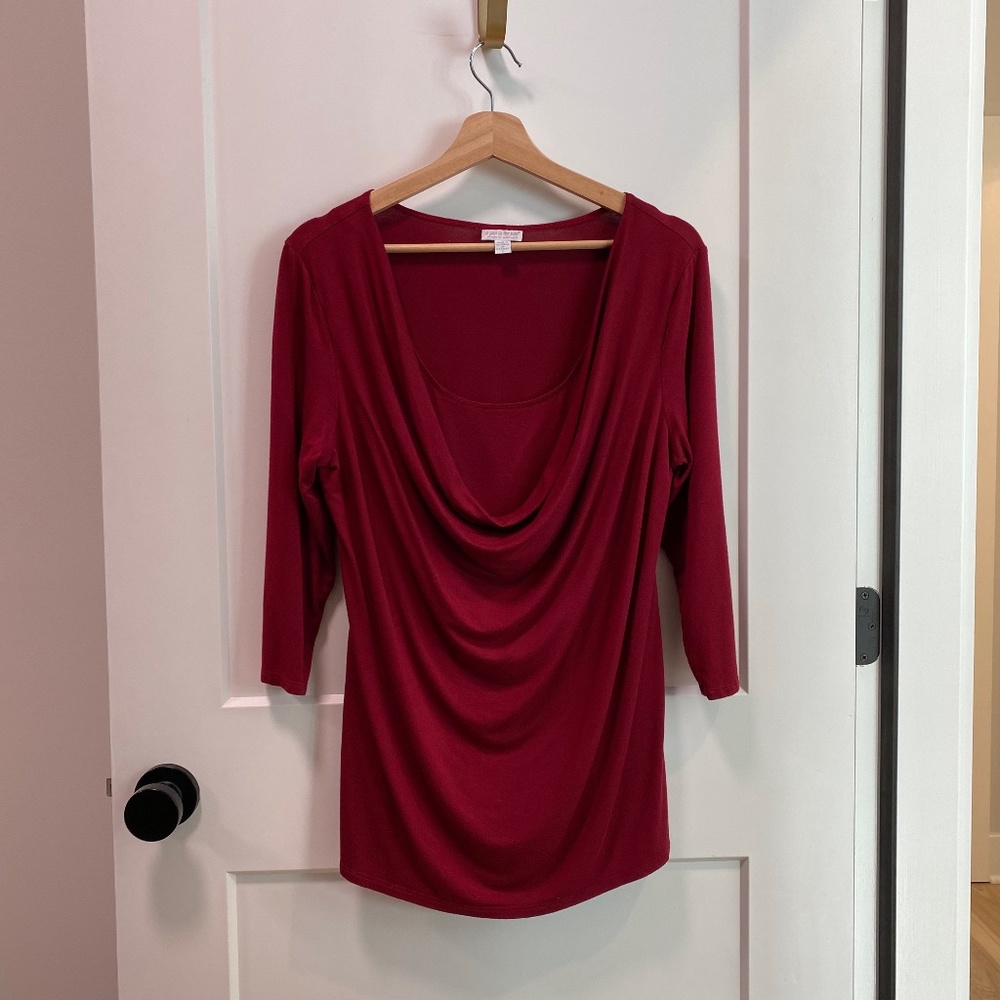 A Pea In The Pod, Red Maternity & Nursing Top, Size L